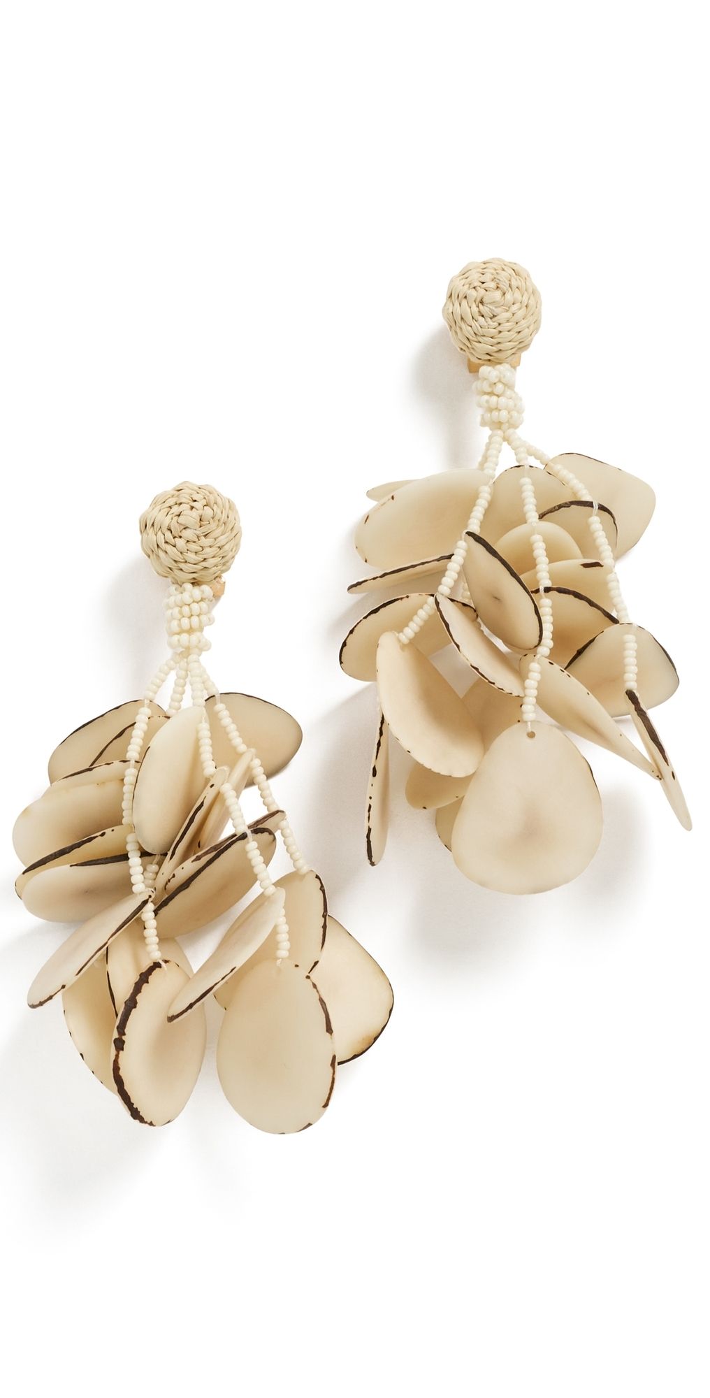 Johanna Ortiz Song Of The Plains Earrings Ecru One Size