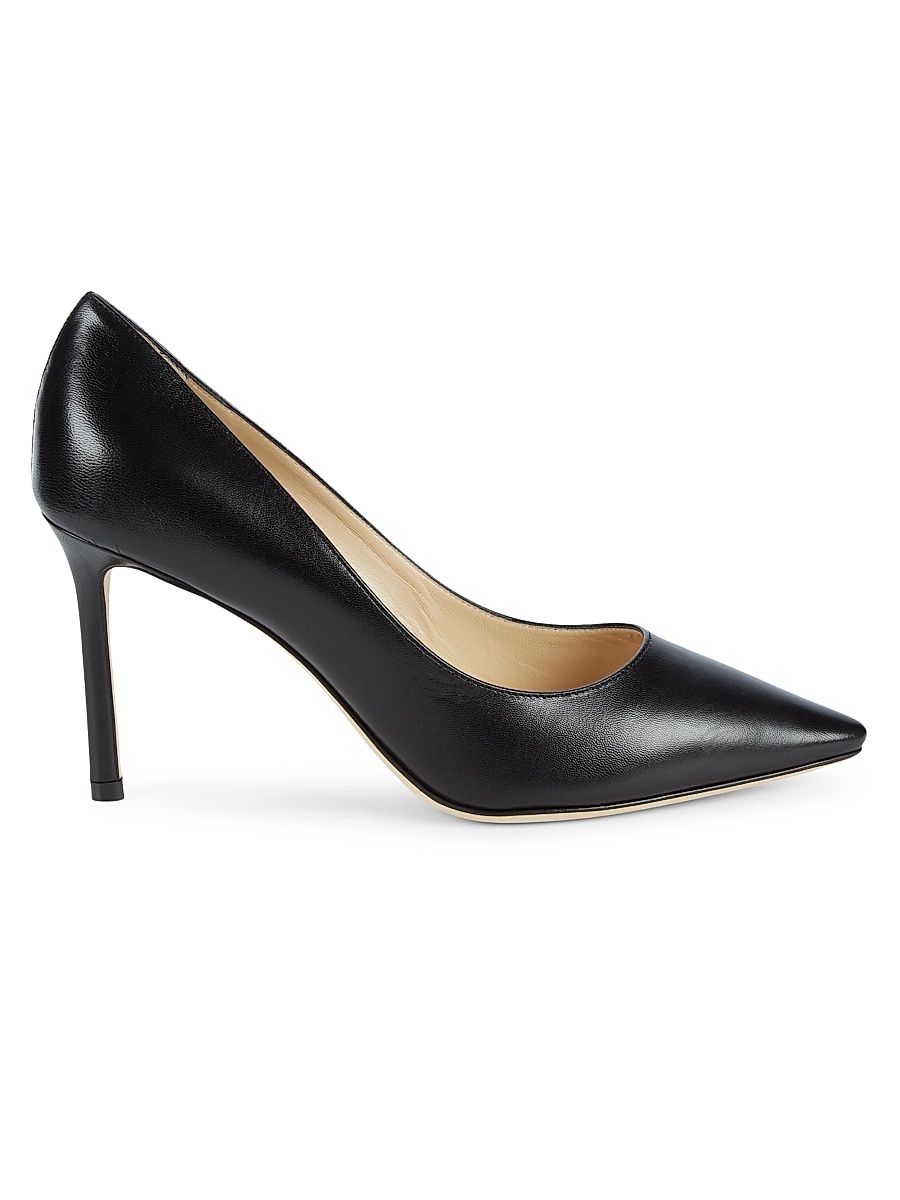 Women's Romy 85MM Leather Pumps - Black - Size 12