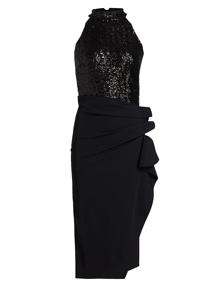 Women's Amenadiel Sequined Cocktail Dress - Black - Size 8