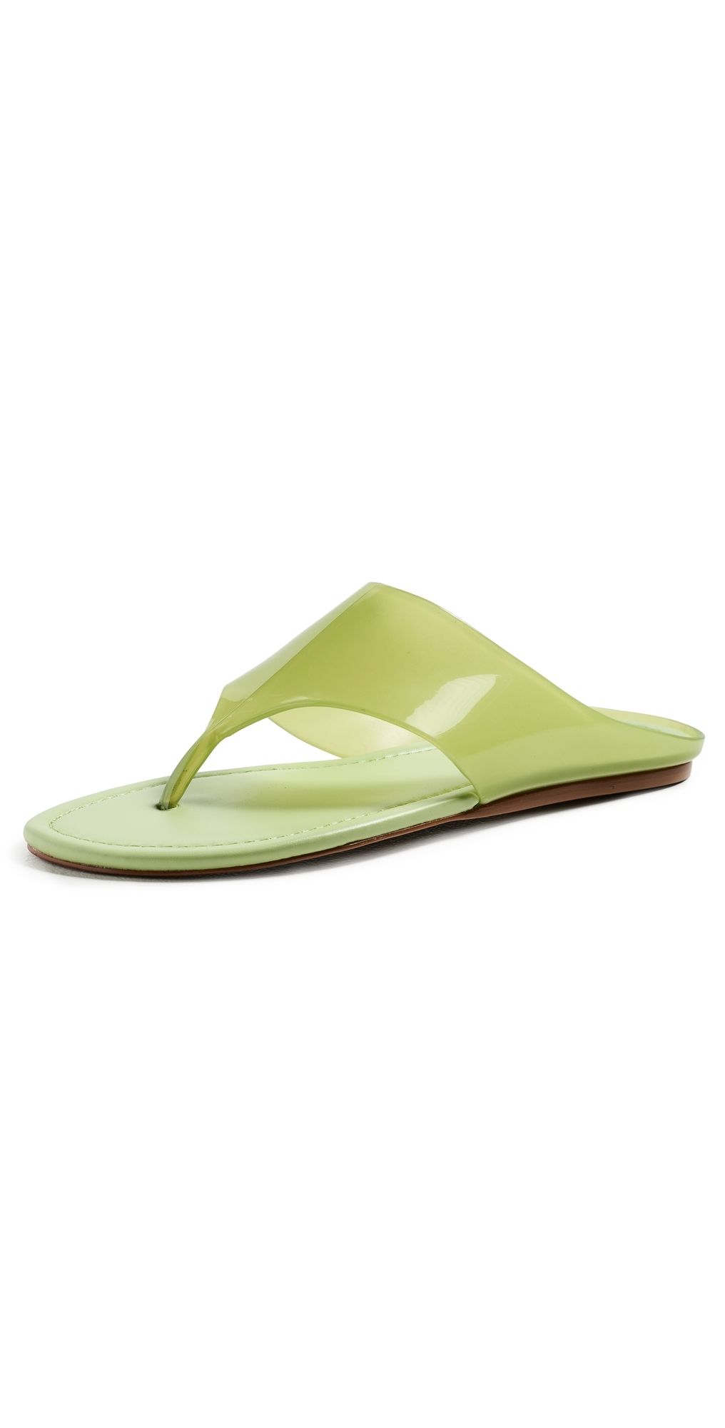 FARM Rio Jelly Thong Flat Sandals Sage Green 6.5