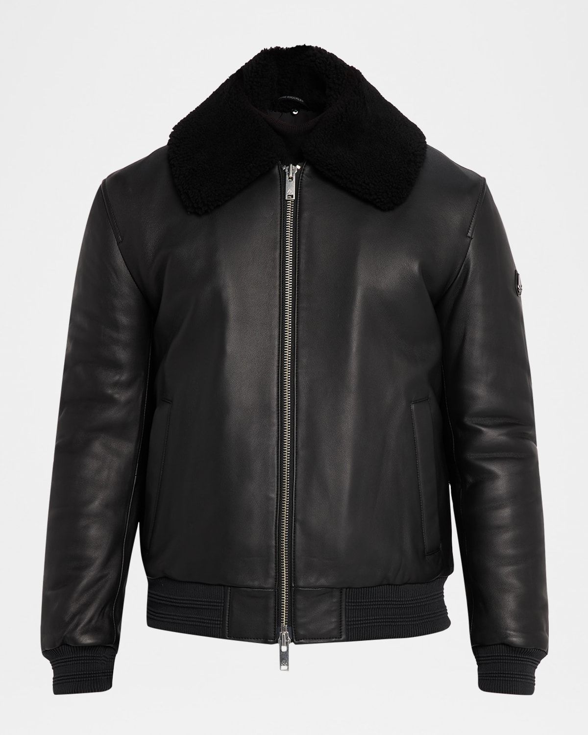 Men & apos;s Toba Bomber Jacket with Shearling Collar