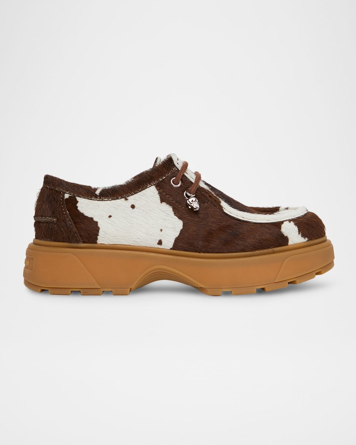 Men & apos;s Rover Cow-Print Pony Hair Lug-Sole Loafers
