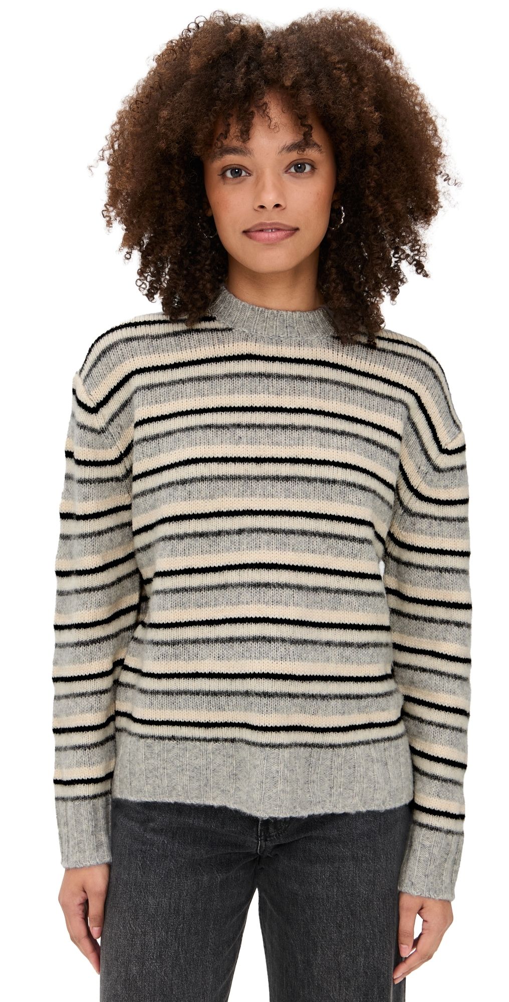 Pistola Hanna Sweater Grey White Stripe L