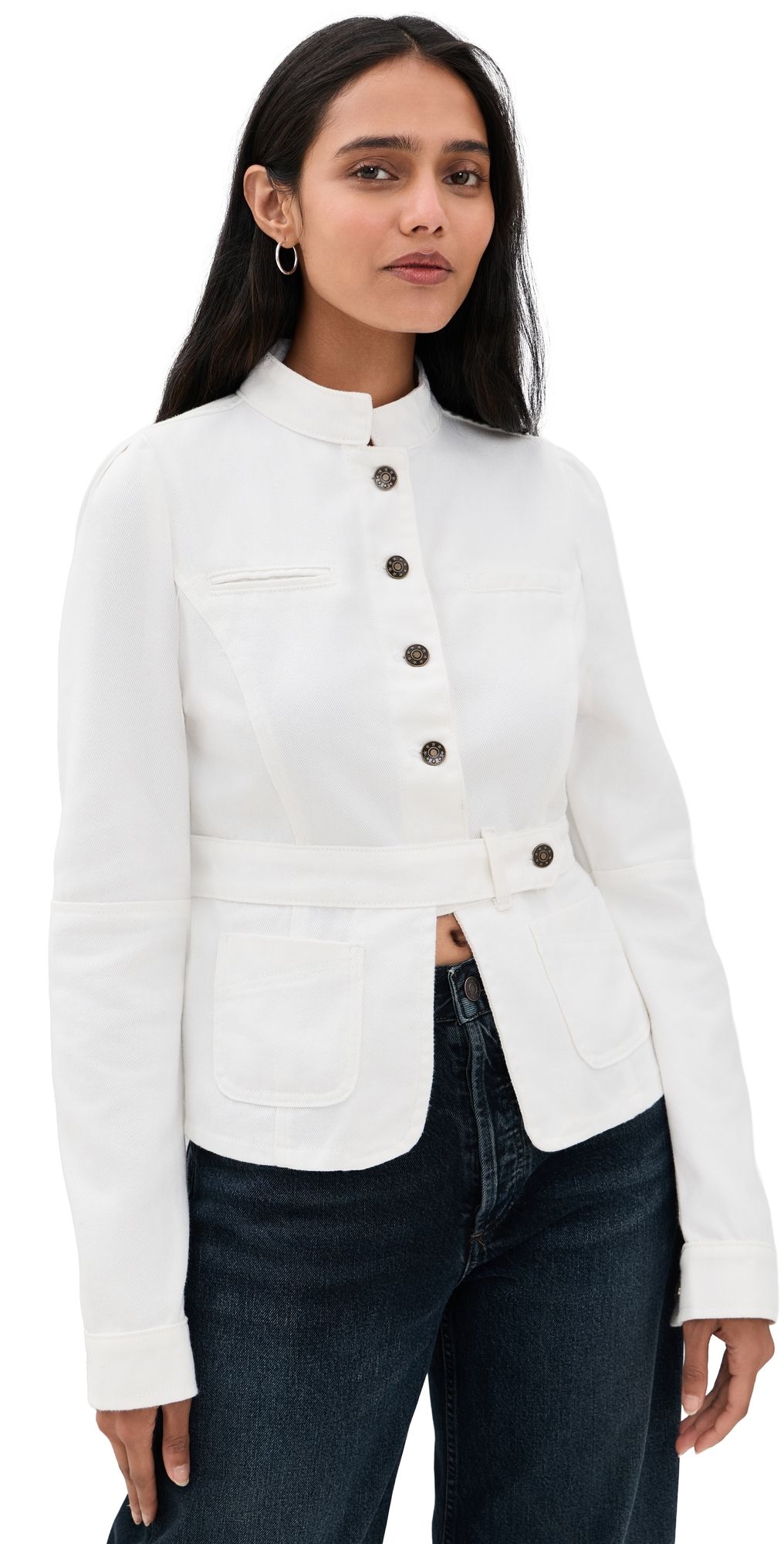 Lioness Brooklyn Denim Jacket Porcelain M
