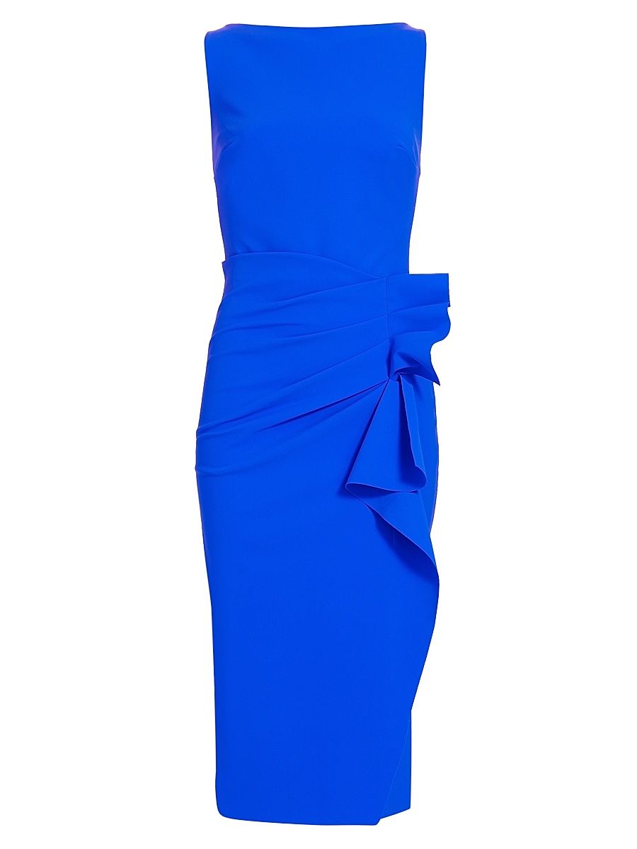 Women's Tradrum Gathered Sheath Dress - Blue Klein - Size 18
