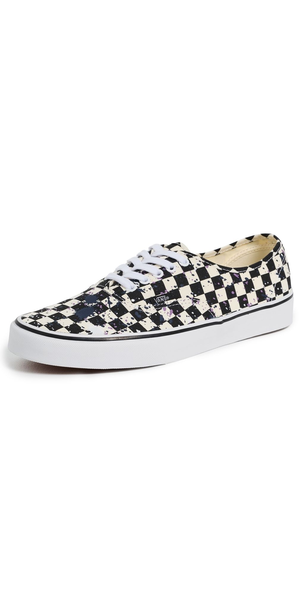 Vans Authentic Sneakers Splatter Checkerboard/Multi 8.5