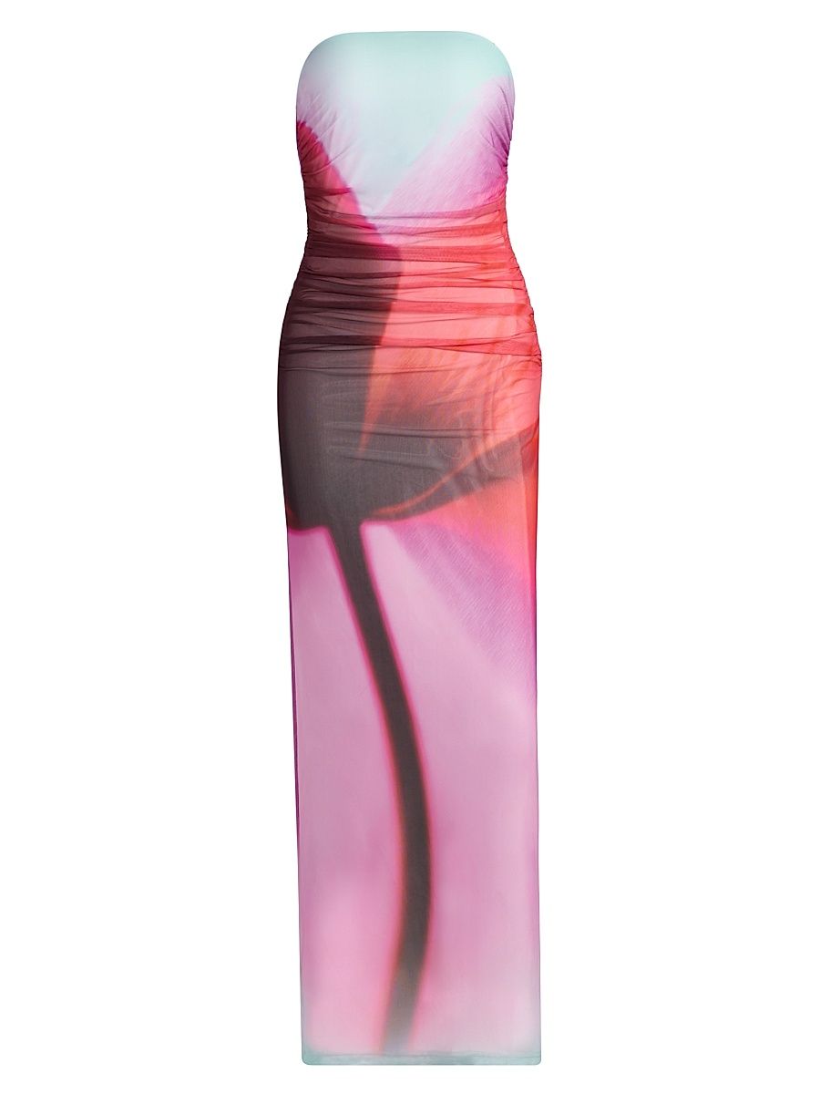 Women's Sura Strapless Maxi Dress - Tropical Bloom - Size 12