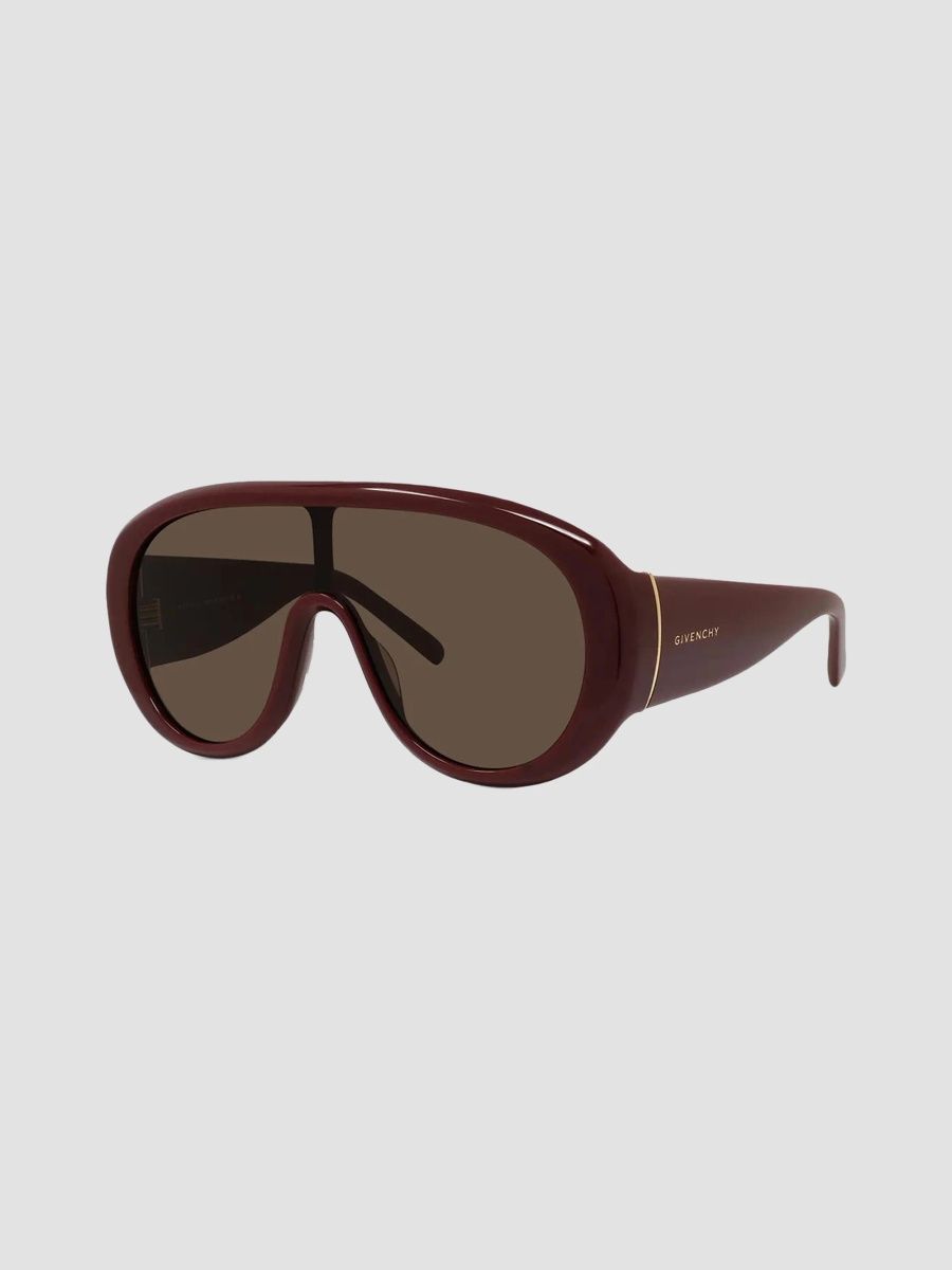 Givenchy Women's Curve Shield Sunglasses - Dark Red