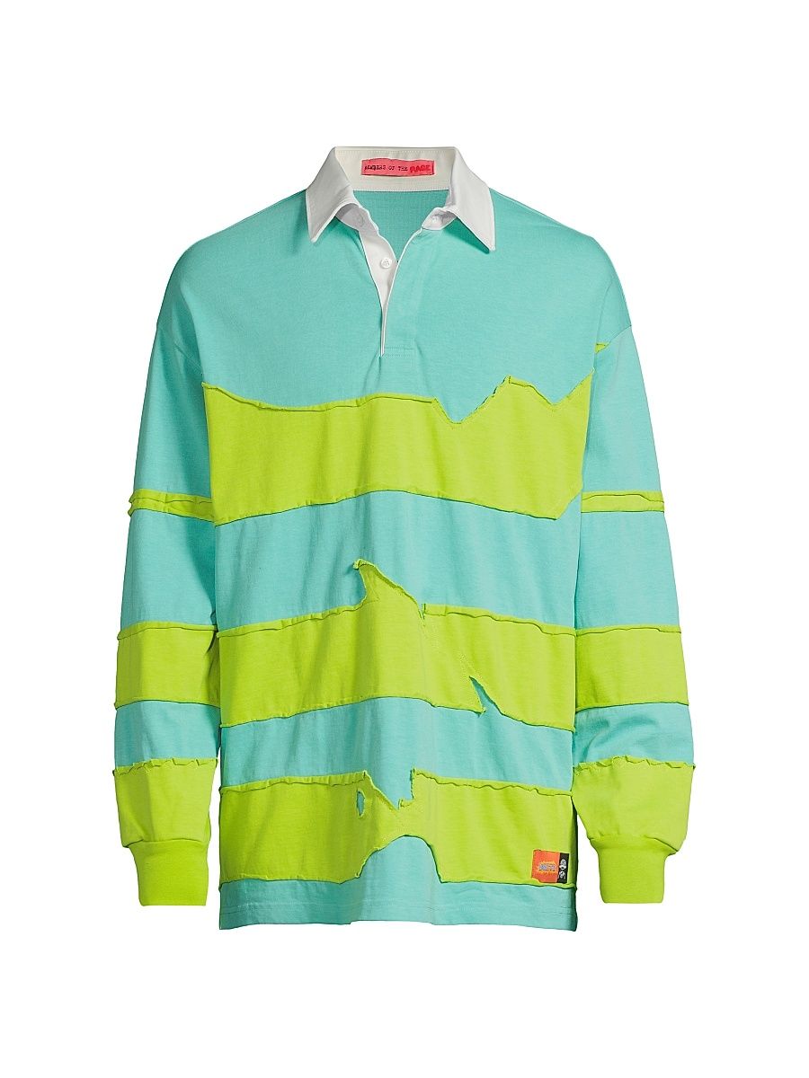 Men's K-Static Rugby Polo Shirt - Turquoise - Size XL