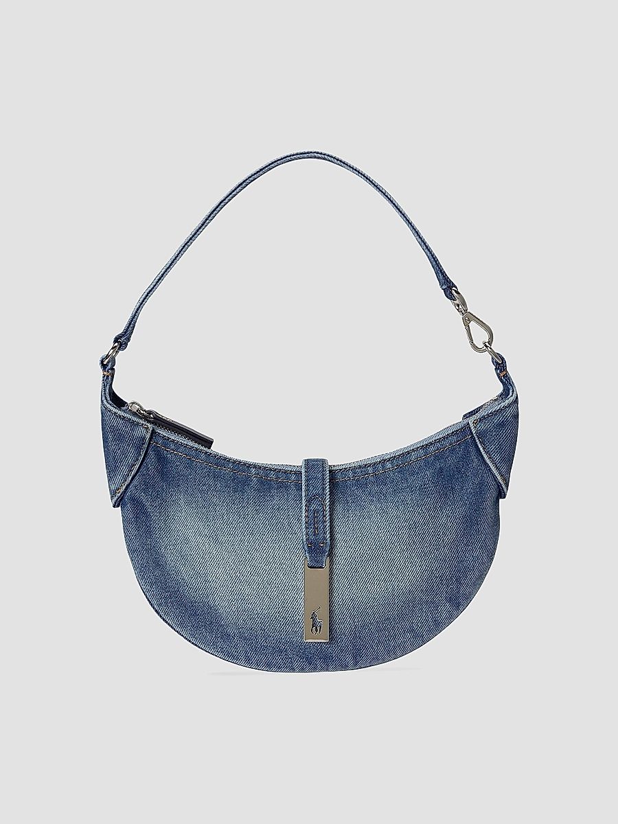 Polo Ralph Lauren Women's Small Denim Shoulder Bag - Joan Wash