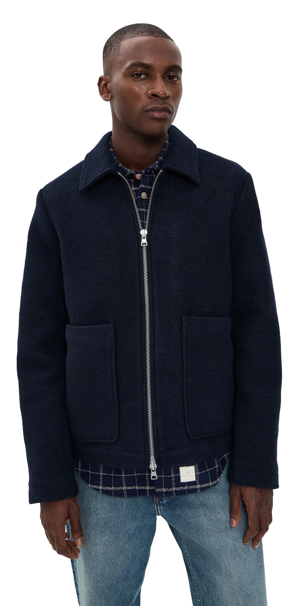 NN07 Gael Zip Jacket Navy Blue M