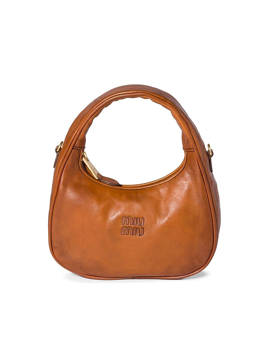 Women's Wander Leather Top Handle Bag - Brown