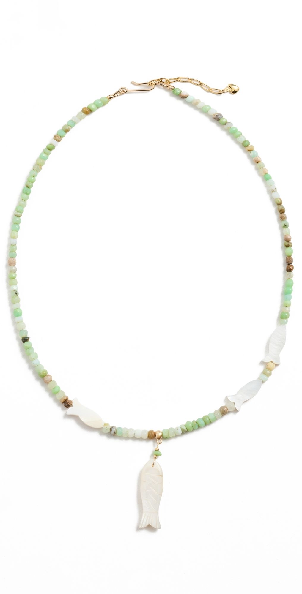 Brinker + Eliza Puglia Necklace Green Opal One Size