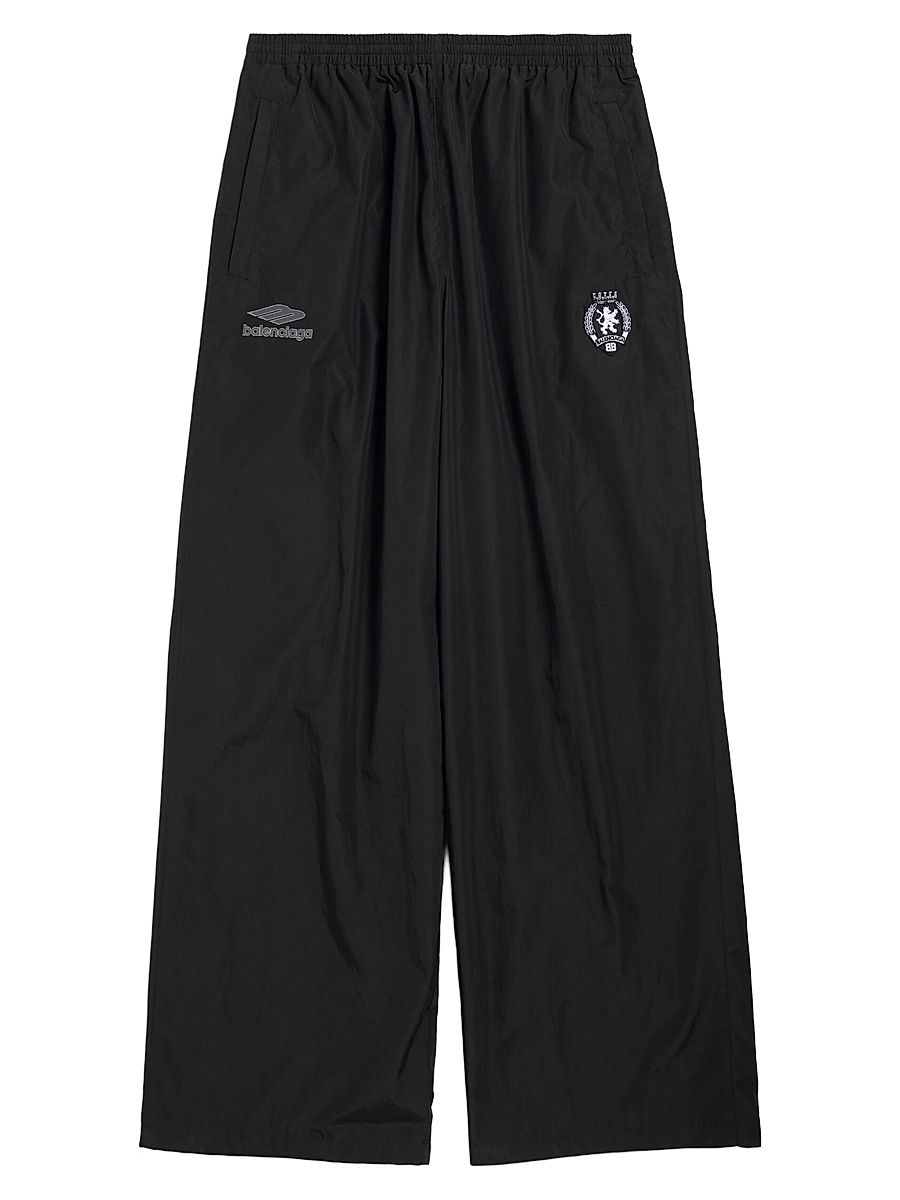 Men's 3B Football Tracksuit Pants - Black - Size Large