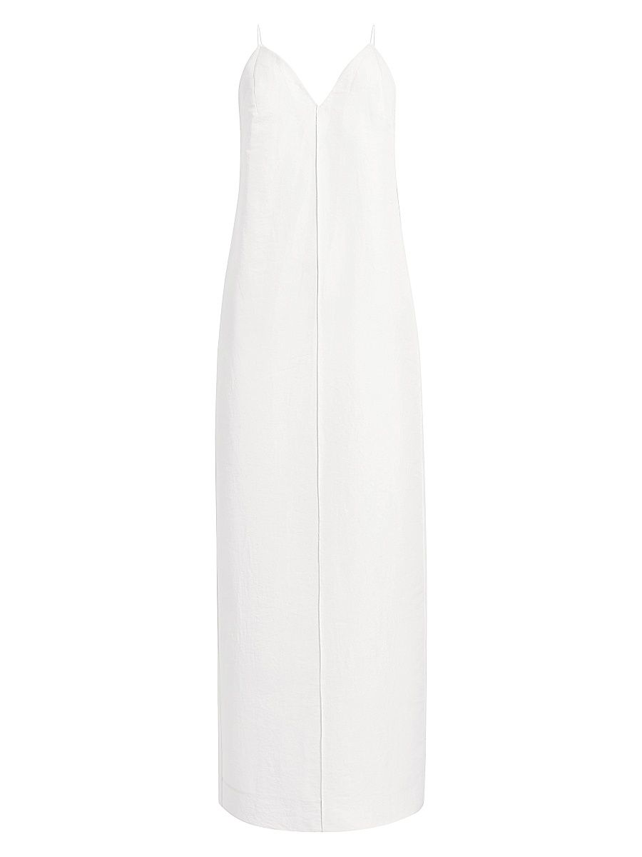 Women's Tulula Silk Sleeveless Maxi Dress - Chalk - Size Medium