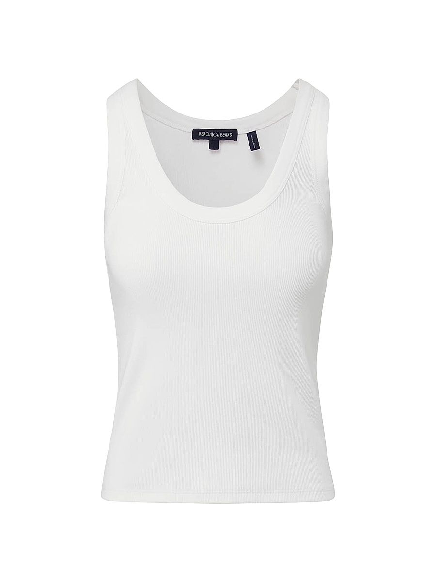 Women's Birke Cotton-Blend Tank - White - Size XL