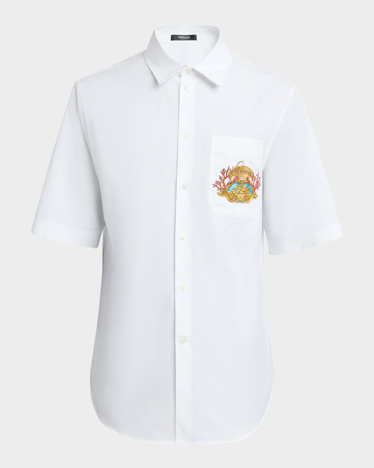 Men & apos;s Embroidered Theatre Crest Short-Sleeve Shirt
