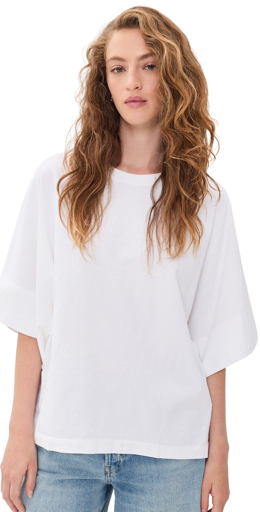 Free People Atlas Dolman Tee Clean Ivory L
