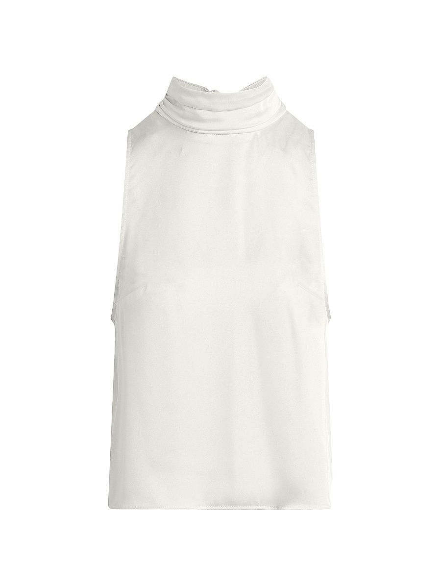 Women's The Sarah Highneck Top - Ecru - Size Small