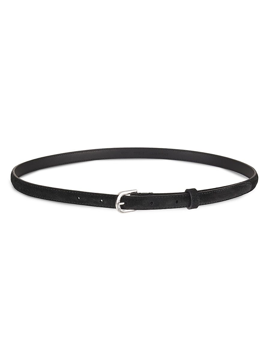 Women's Suede Belt - Black - Size Medium