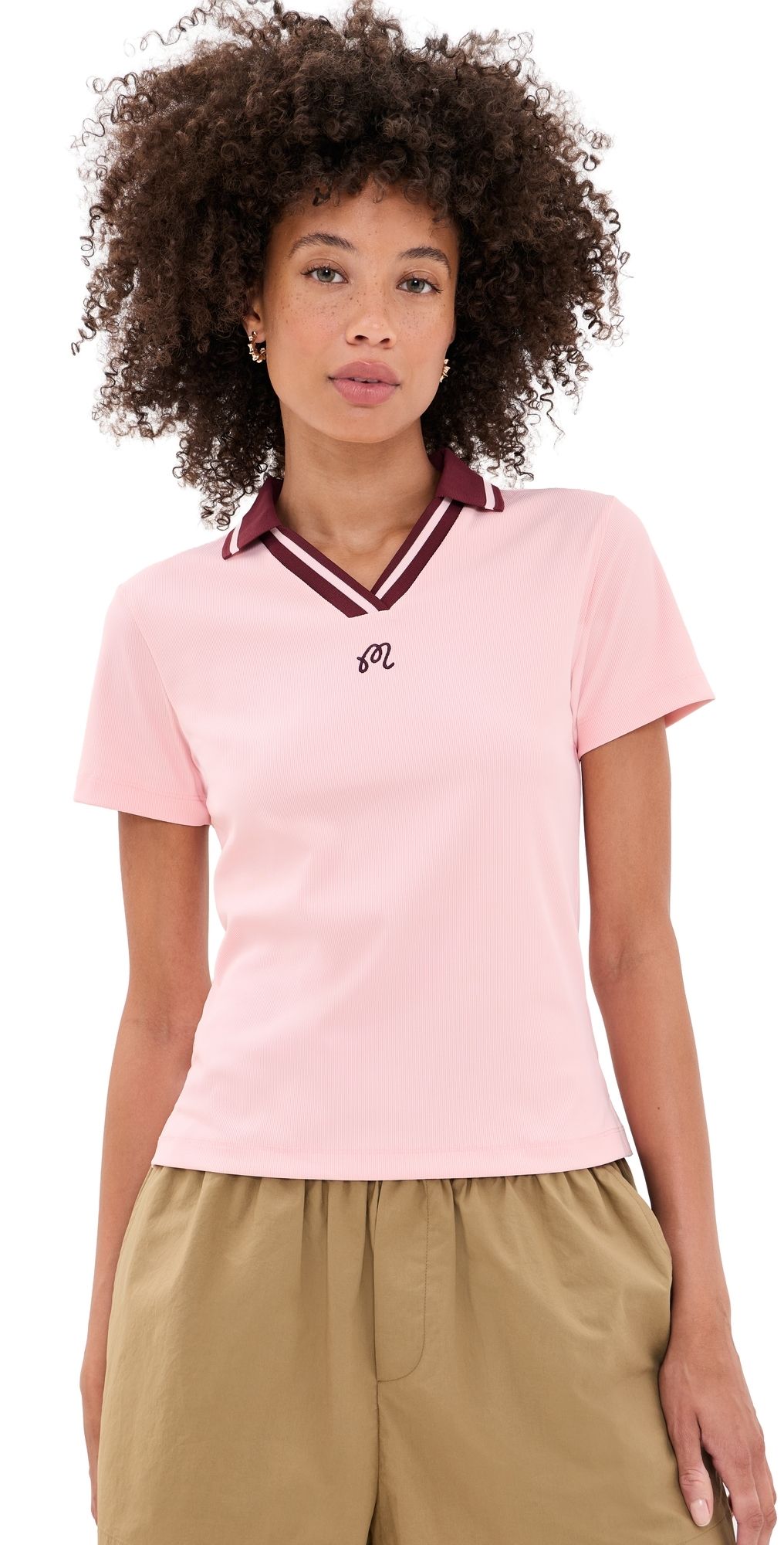 Malbon Carlota Polo Rosy Touch XS