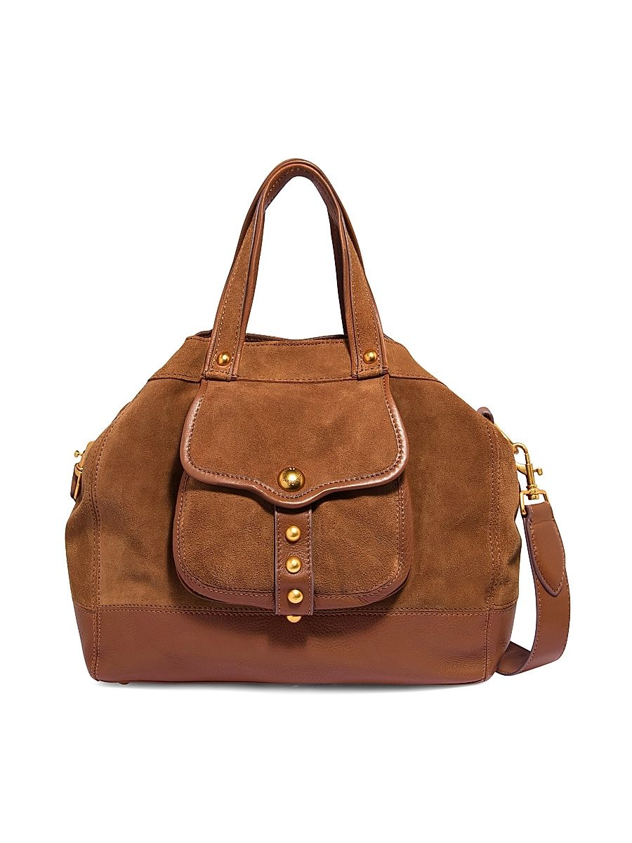 Women's Great Escape Suede Convertible Shopper Bag - Chestnut Suede