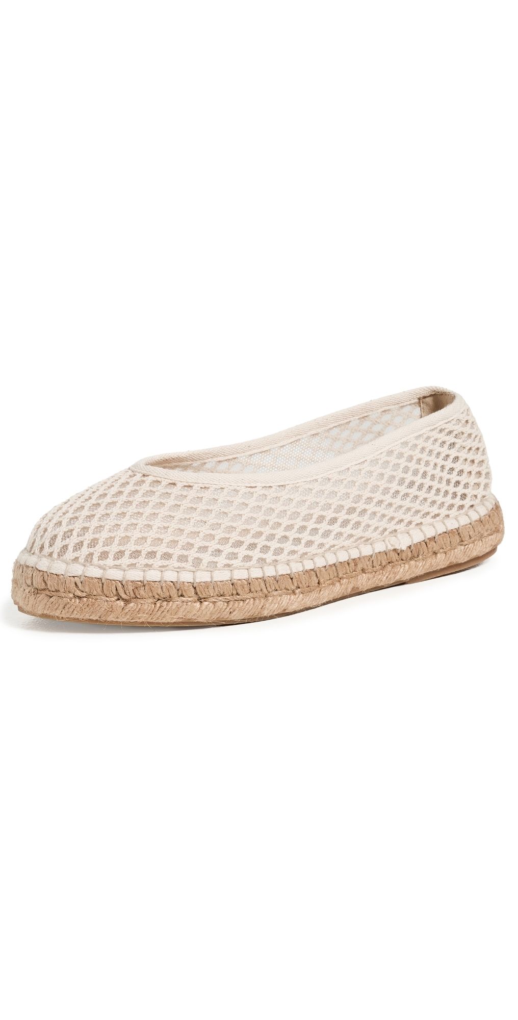 Manebi Ballet Flat Espadrilles Natural 39