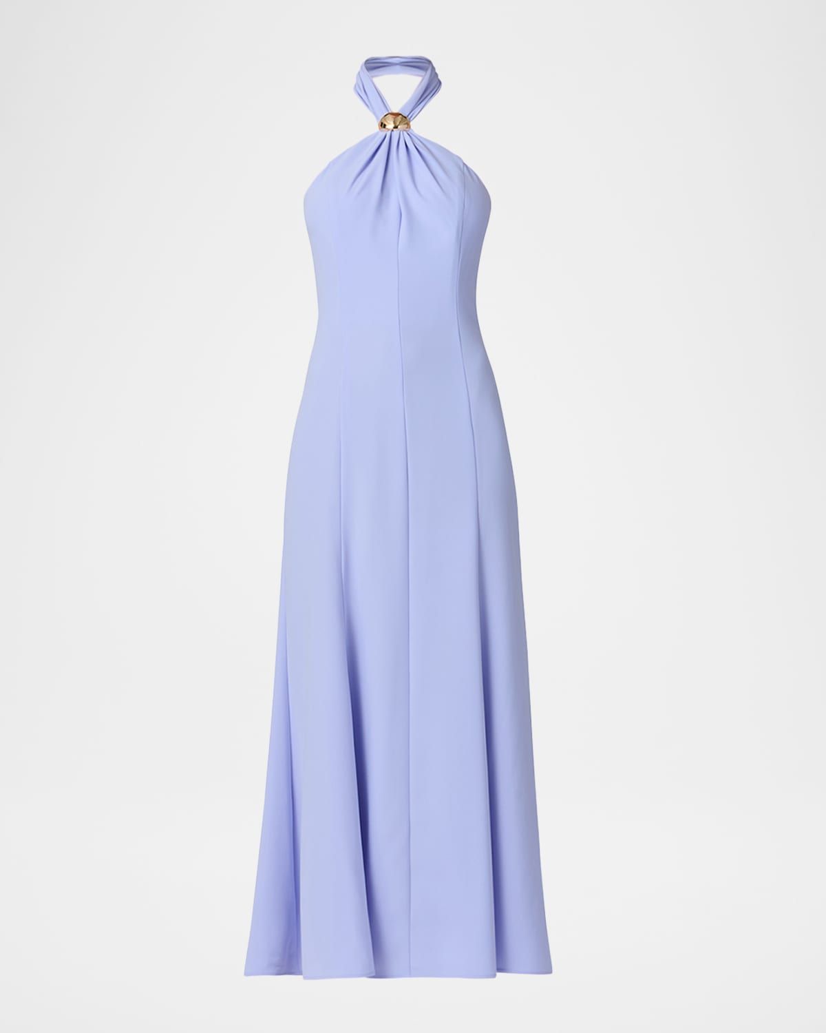 Keller Crepe Halter Maxi Dress