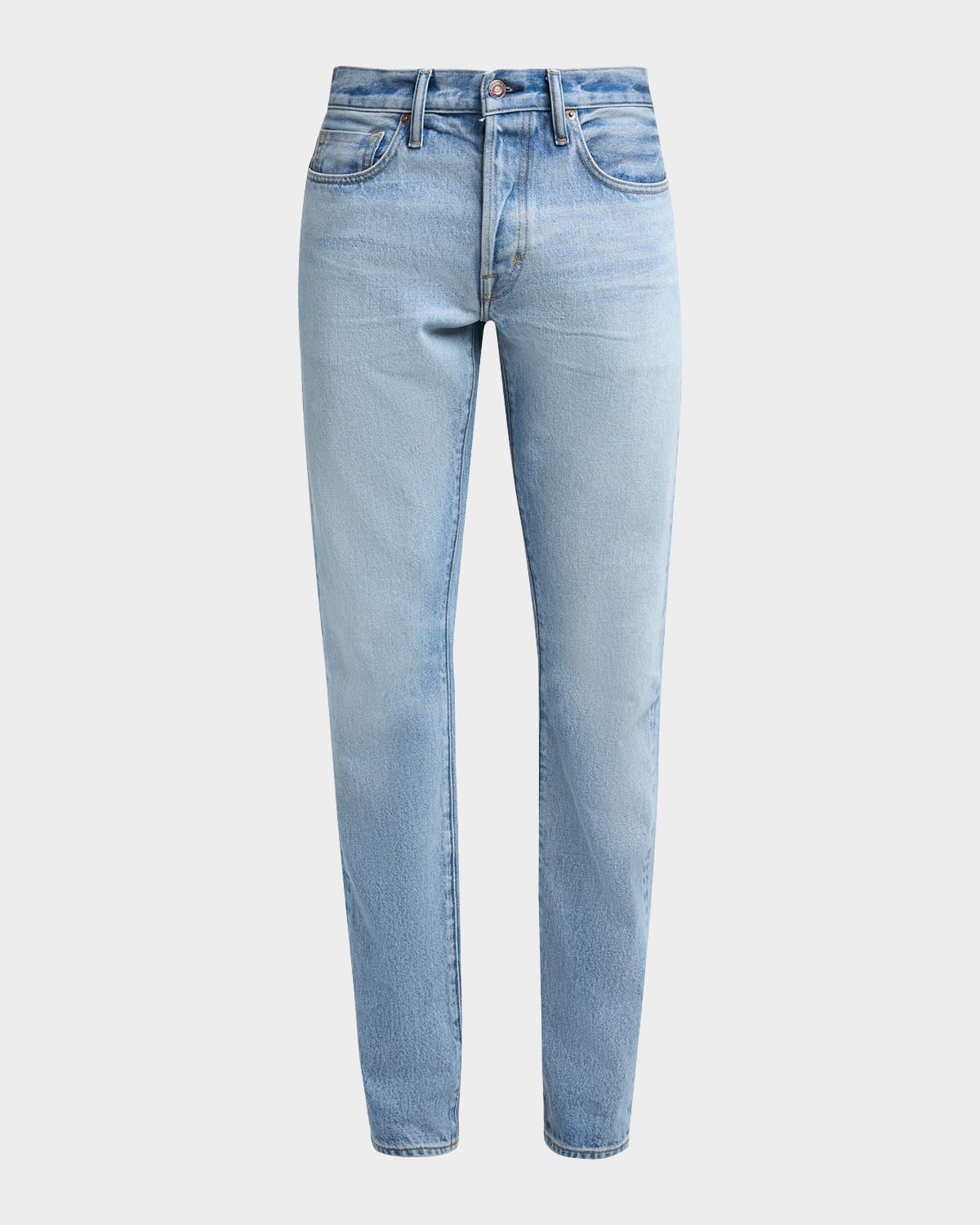 Men & apos;s Stonewash Denim Straight-Fit Jeans