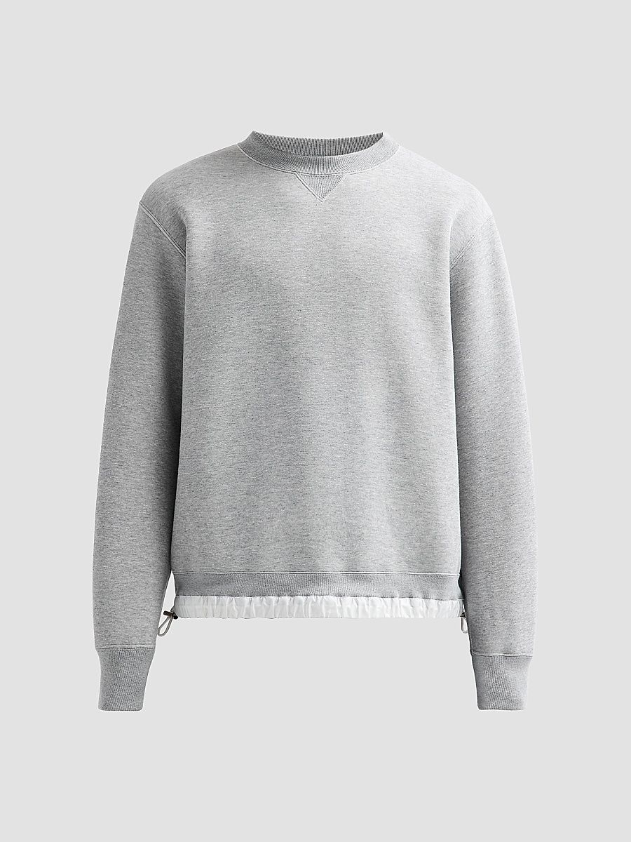 Men's Sponge Crewneck Sweatshirt - Light Grey - Size Small