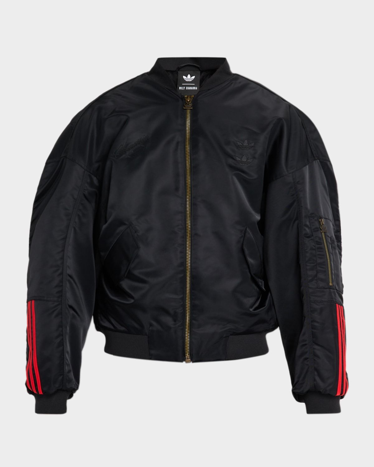 x Willy Chavarria Men & apos;s Satin Twill Bomber Jacket