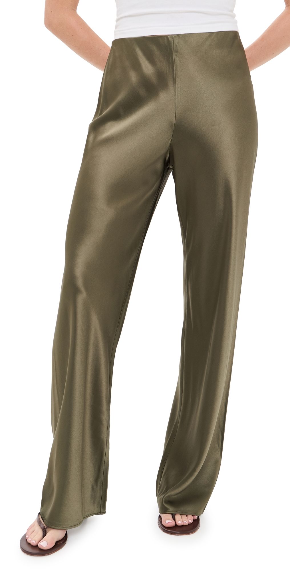 CAMI NYC Bristol Satin Pants Camoflage M