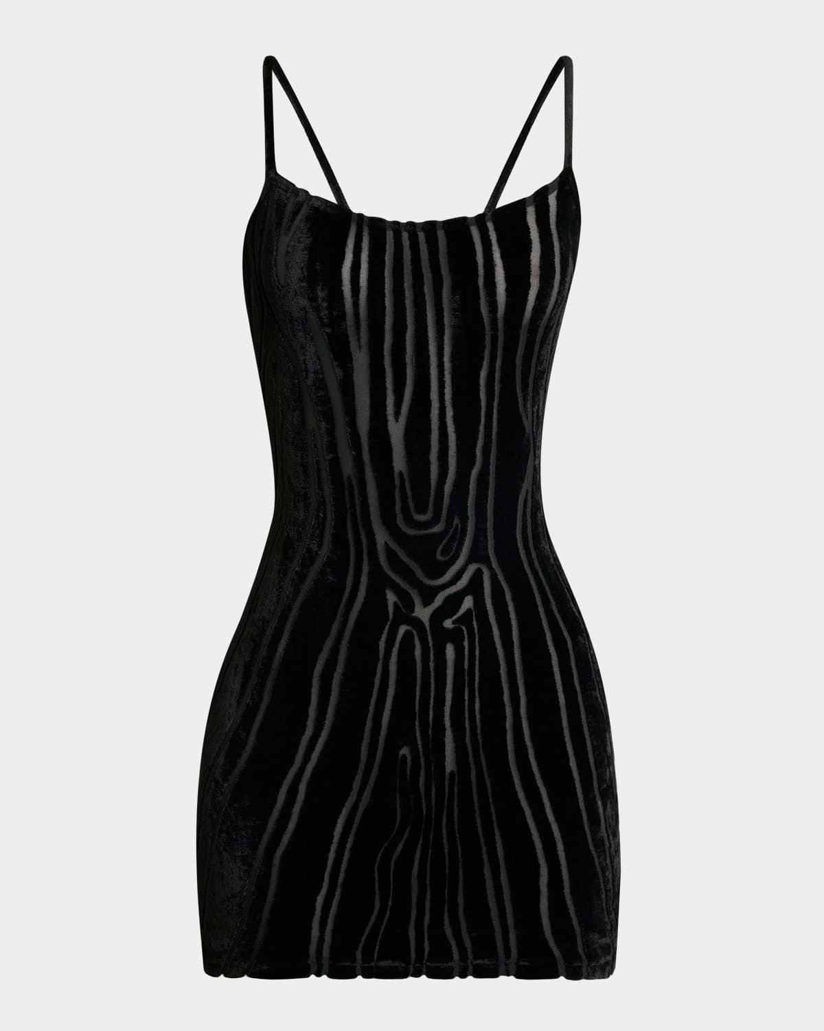 Velvet Burnout Mini Dress
