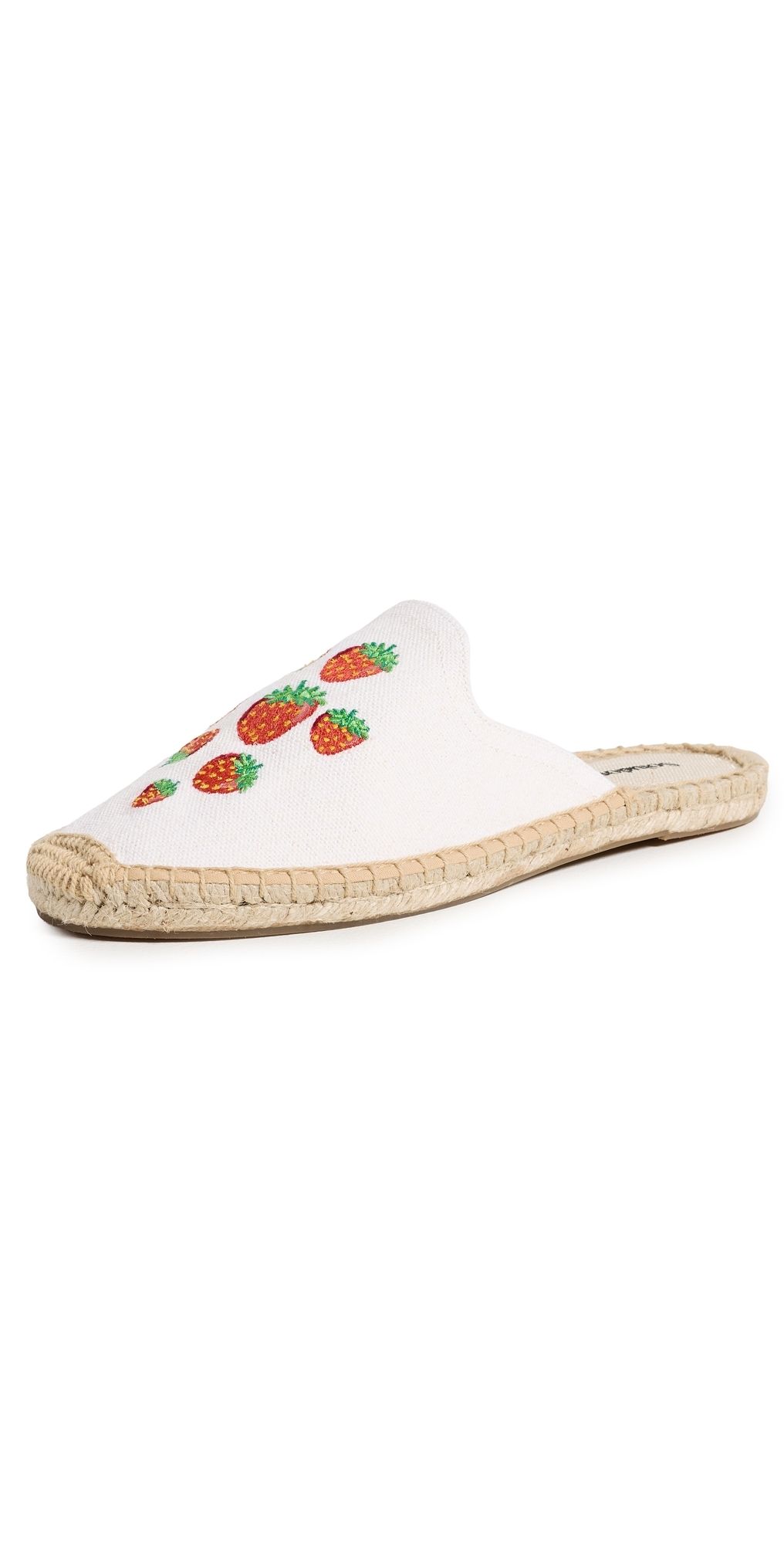 Soludos Espadrilles Mules Mini Strawberries/Oasis White 7-7.5