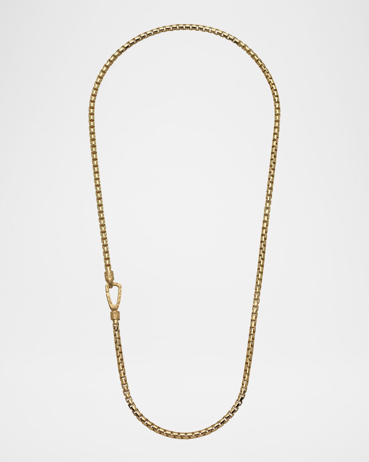 Men & apos;s Ulysses Box Chain Necklace in Gold, 52mm