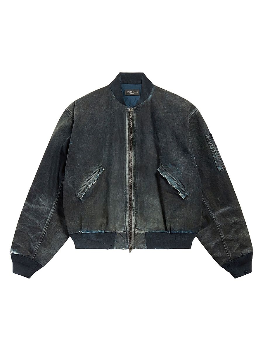 Women's Bomber Jacket - Blue - Size XL