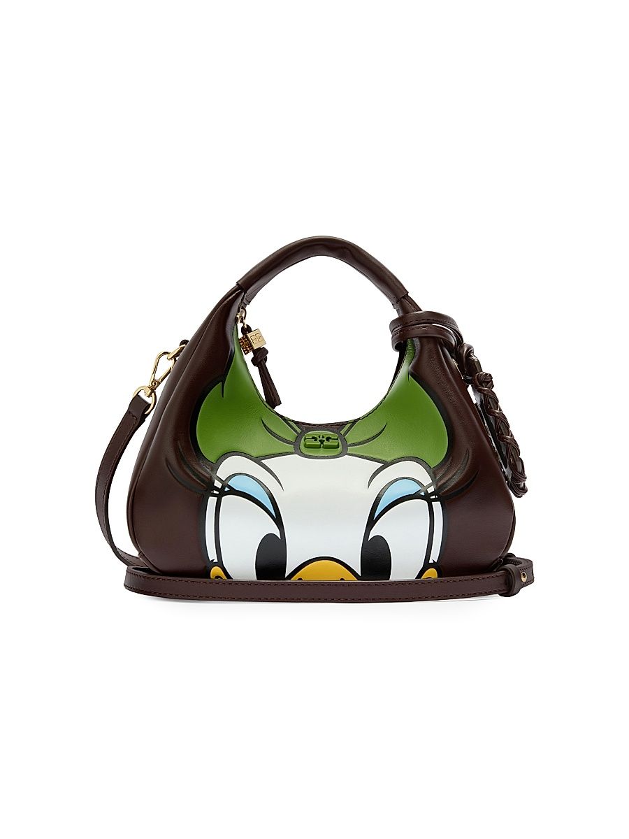 Women's Ganni x Disney Mini Hobo Bag - Seal Brown