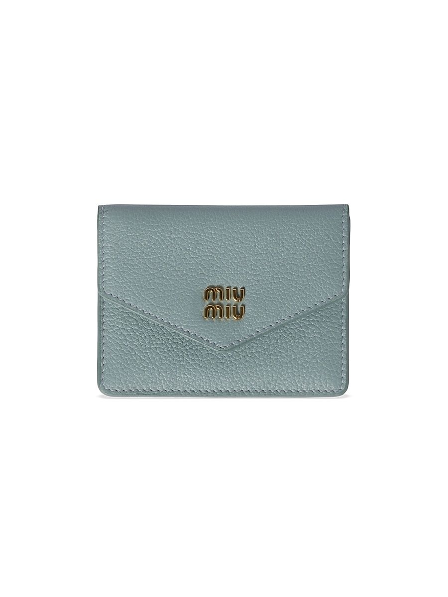 Women's Leather Card Holder - Blue