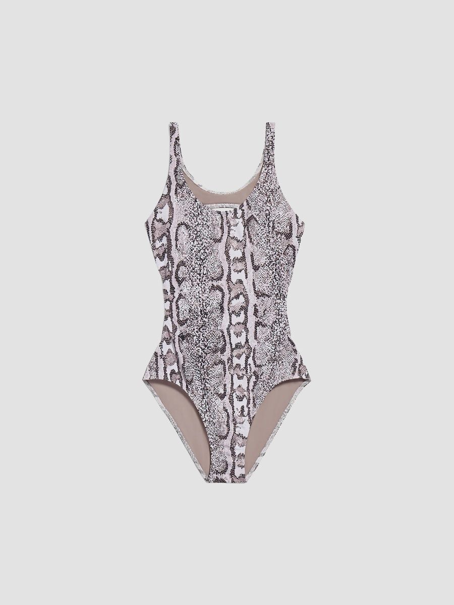Balenciaga Women's Python Swimsuit - Grey - Size Small