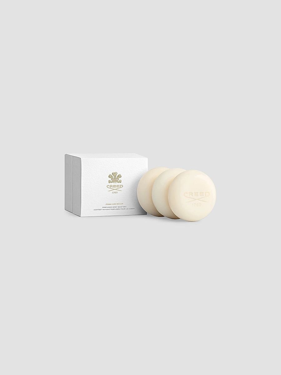 Creed Men's Fresh & Woody 3-Piece Perfumed Body Soap Set