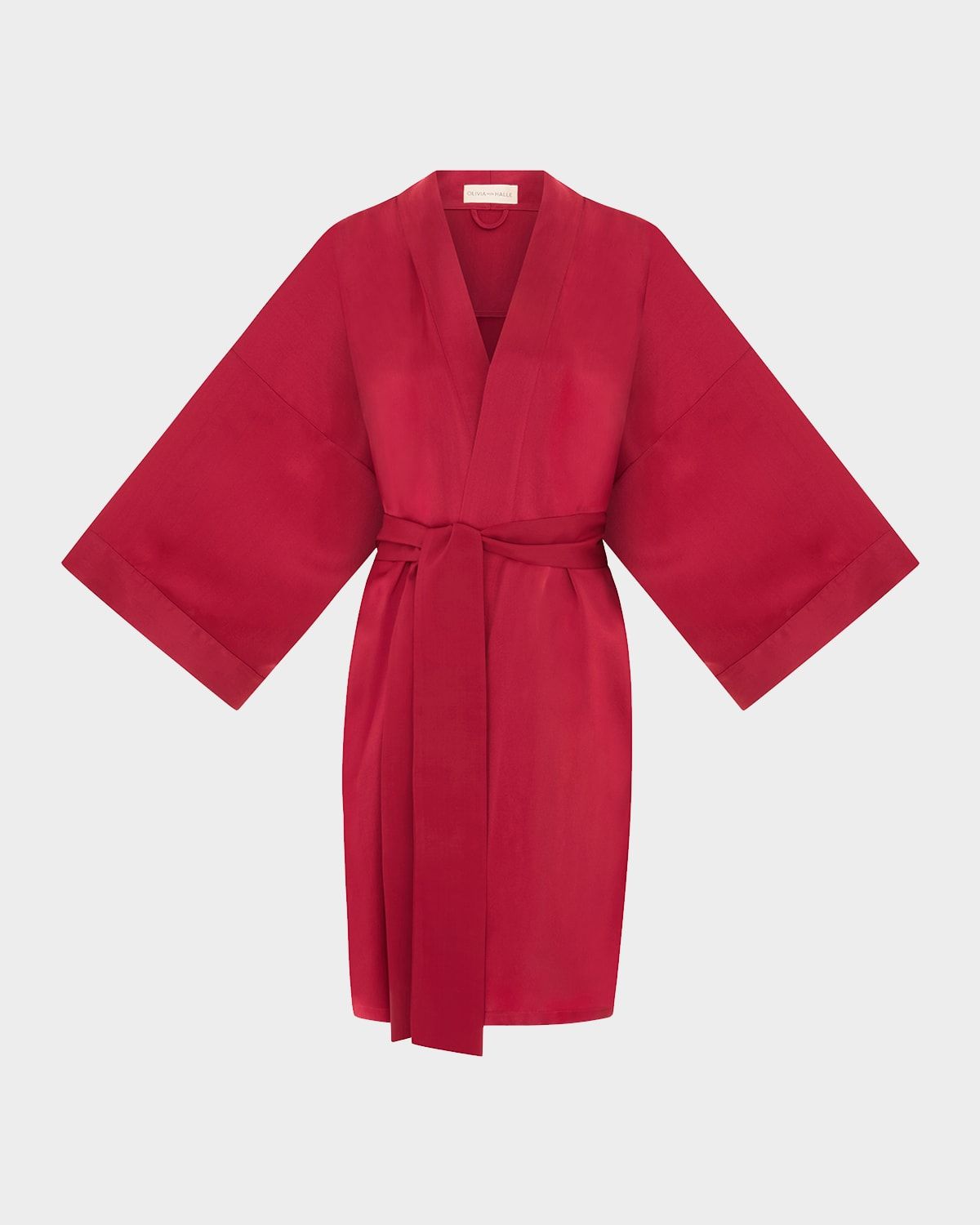 Mimi Silk Satin Kimono Robe