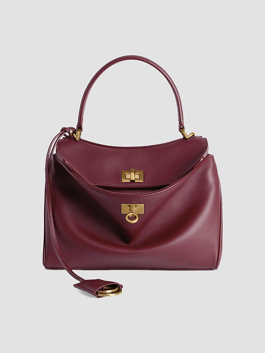 Balenciaga Women's Rodeo Mini Top Handle Bag - Dark Burgundy