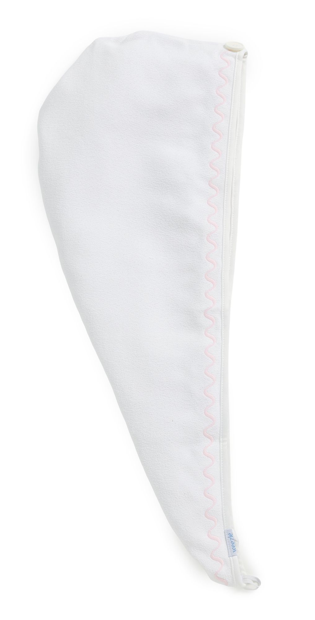 Weezie Wave Hair Towel Light Pink Embroidered Wave One Size