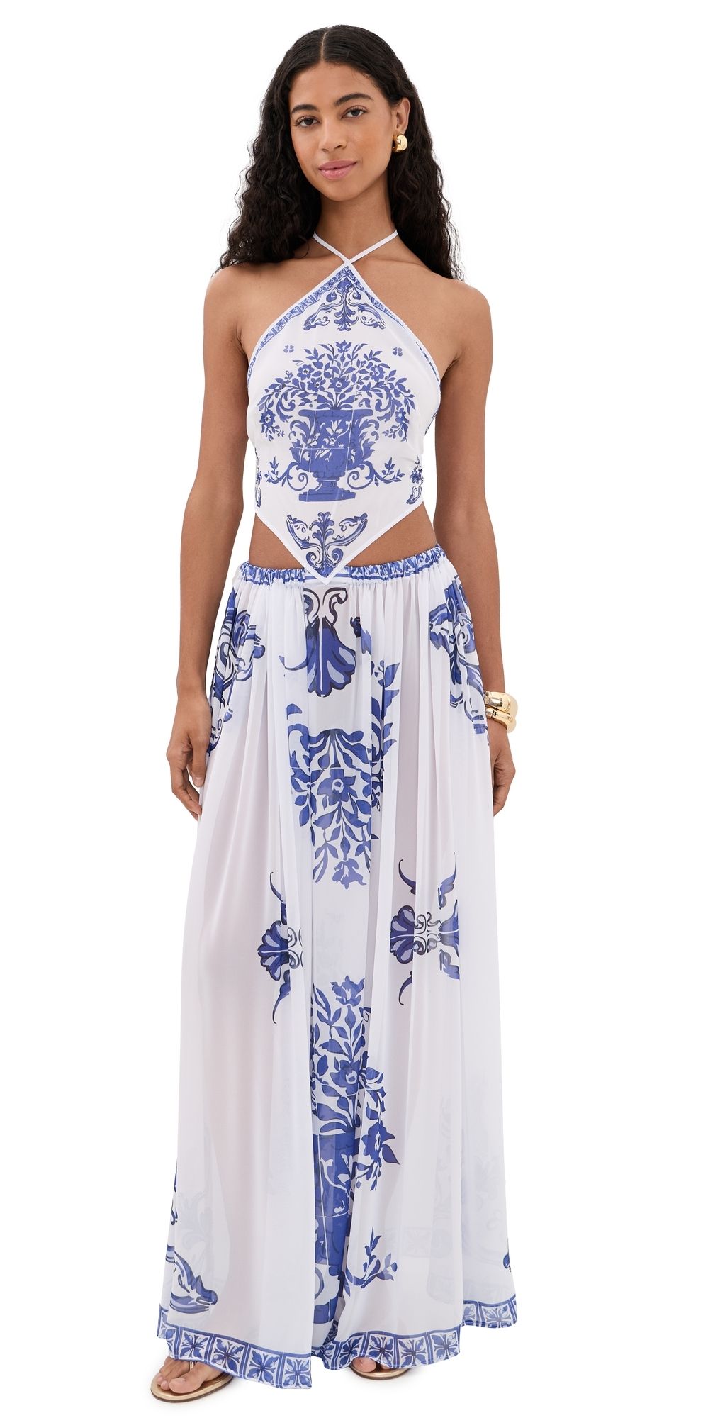 Bananhot Riley Maxi Dress Blue Matera M