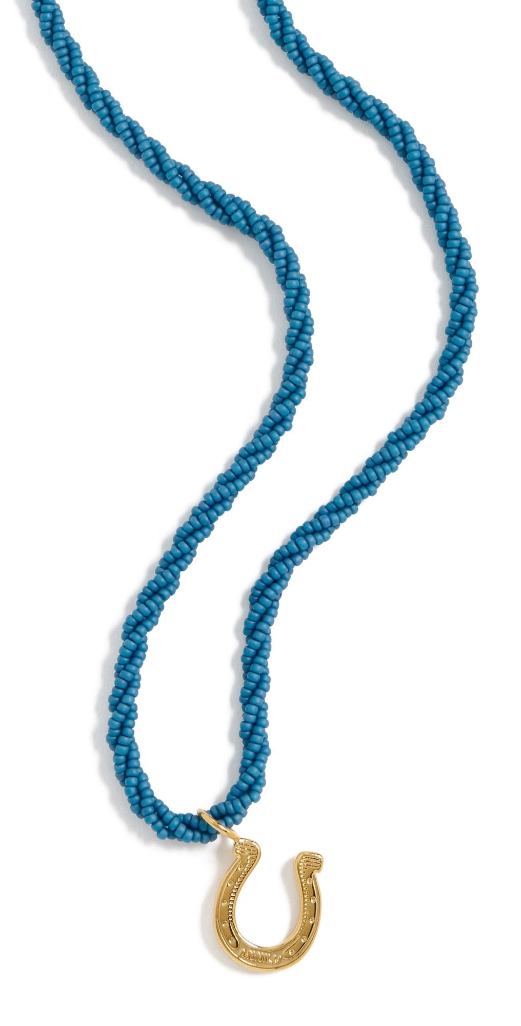 Anni Lu Lady Luck Necklace Faded Denim One Size