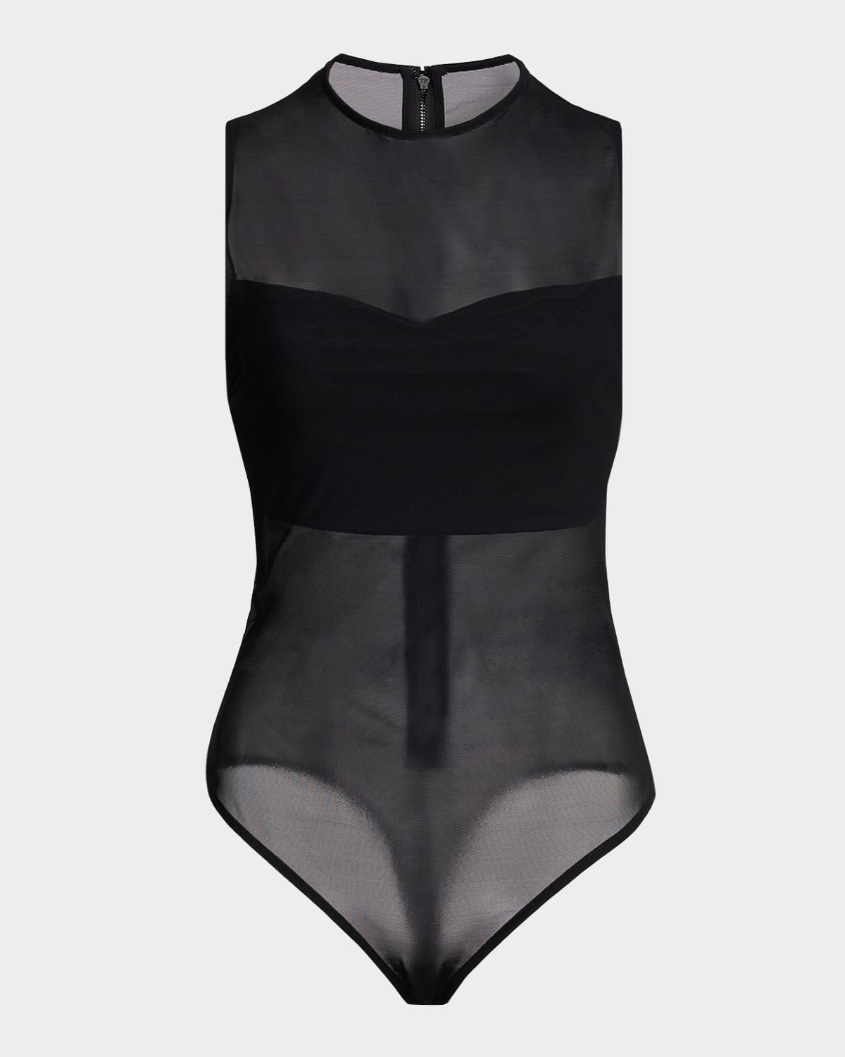 Mesh Bandeau Bodysuit