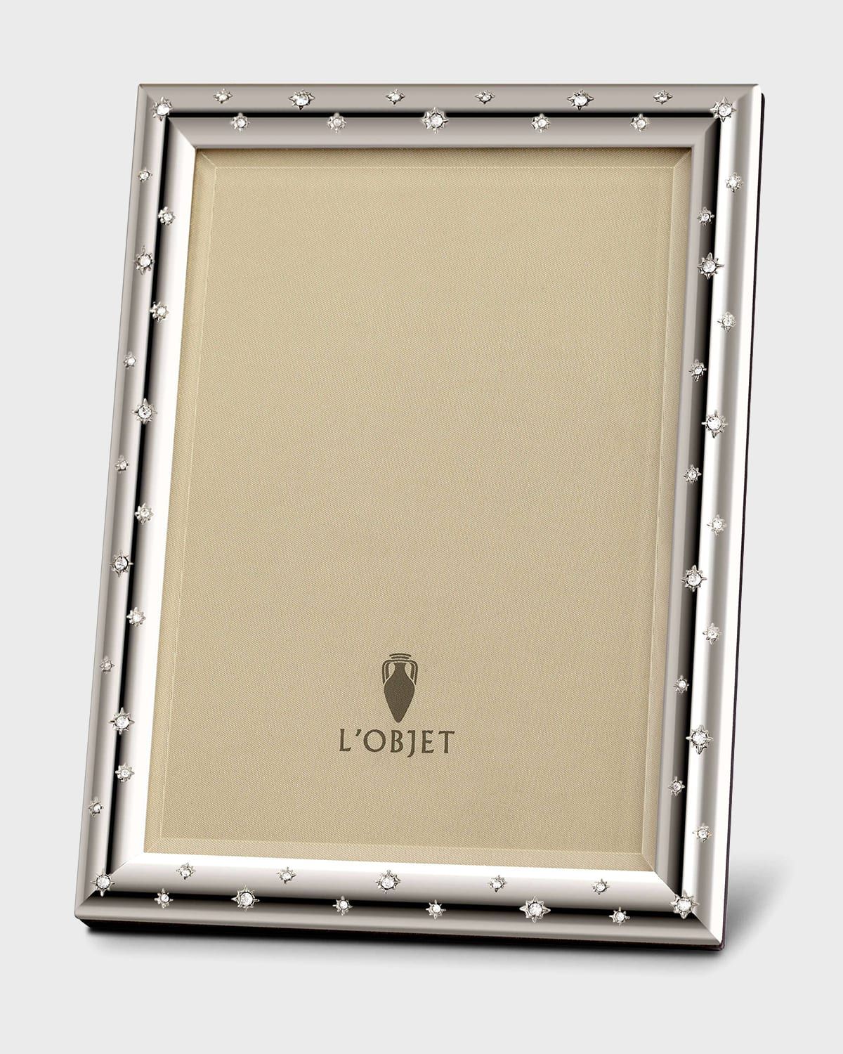 Stars Platinum Picture Frame, 8" x 10"