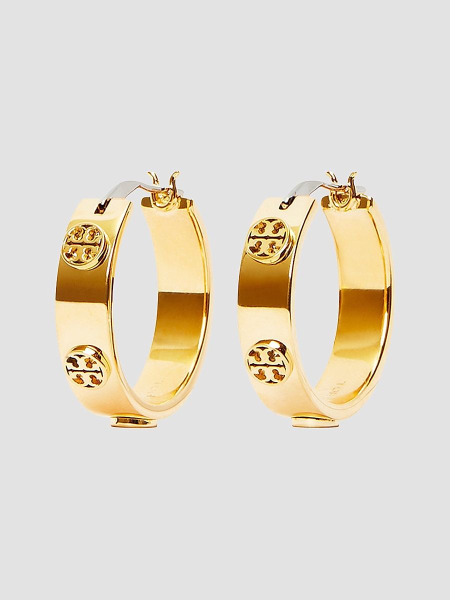 Women's Icon 18K-Gold-Plated Hoop Earrings - Tory Gold