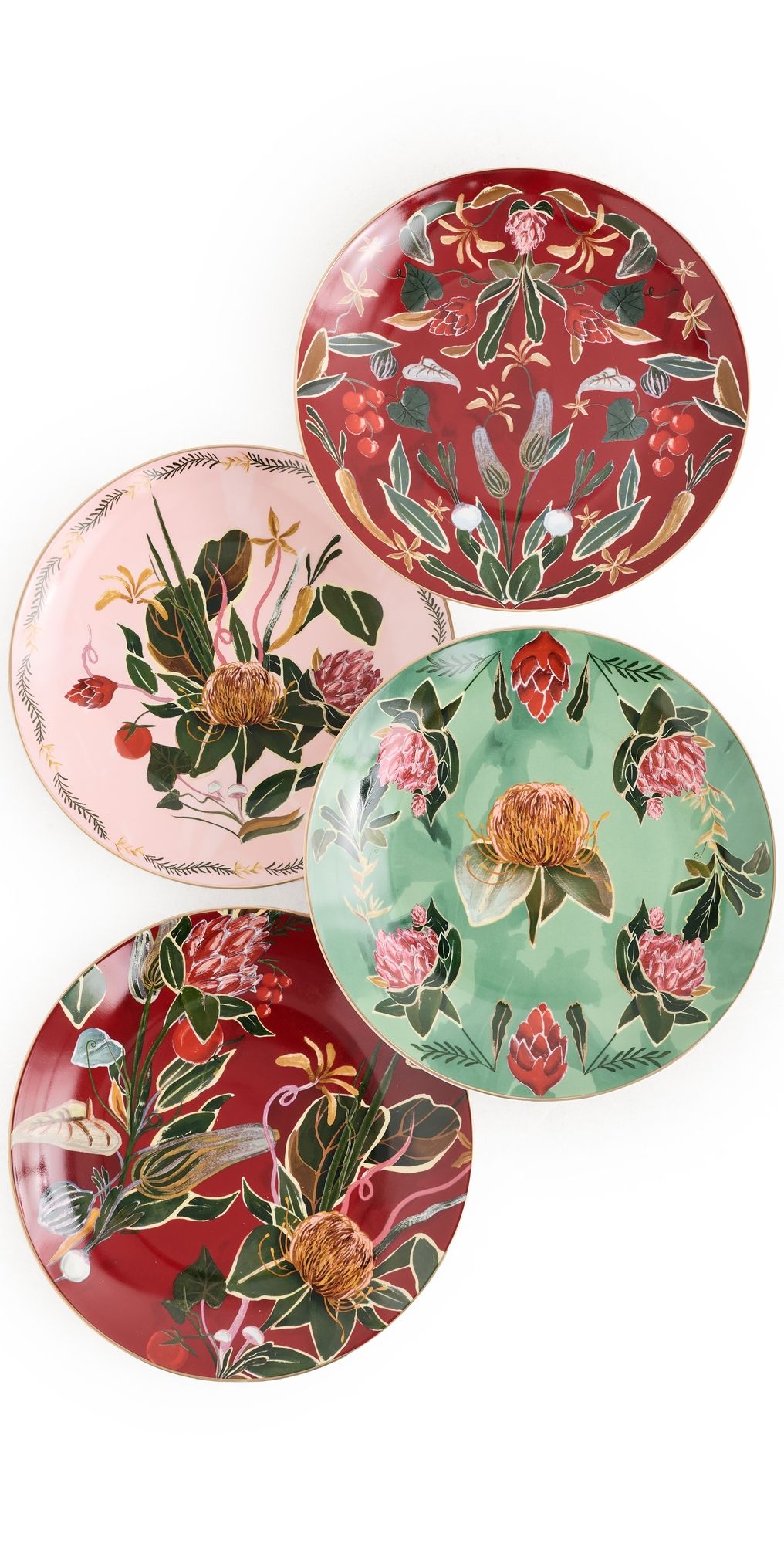 FARM Rio Set of 4 Painted Farm Dinner Plates Painted Farm One Size