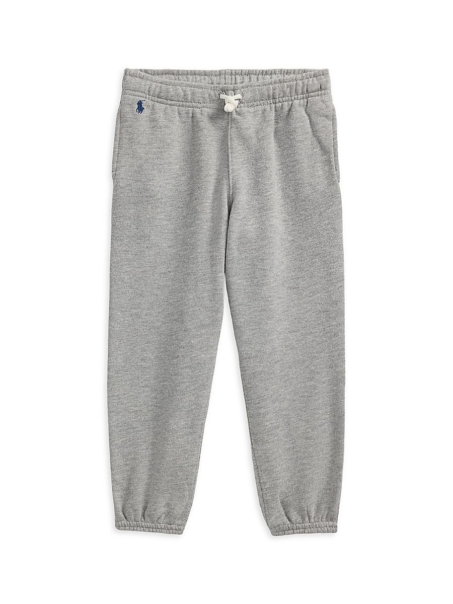 Little Girl's Cotton-Blend Fleece Joggers - Andover Heather - Size 6